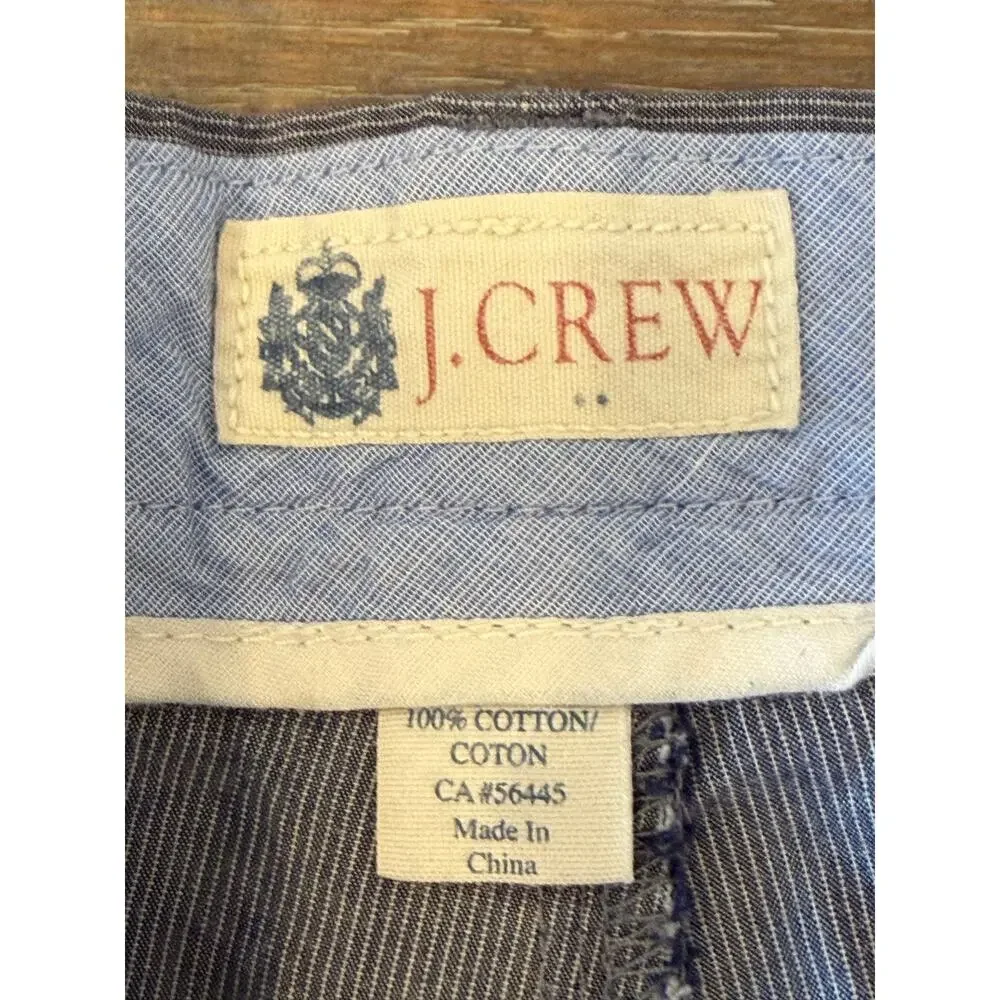 J.Crew Factory Black Striped Coton Chino Shorts Men size 38 J Crew